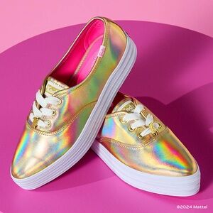 Womens Barbie™ x Keds Point
Platform Sneaker - Gold